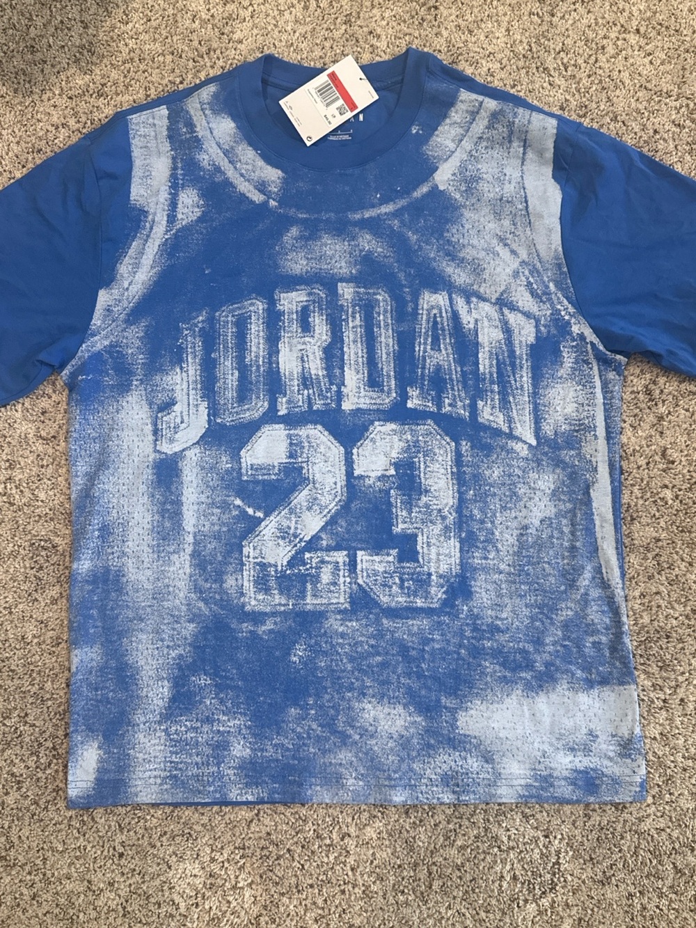 Jordan Blue Distressed '23' Graphic Tee